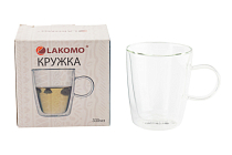 Кружка с двойными стенками 335мл, в п.у.