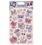 Наклейки объемные "Милые котики-2"