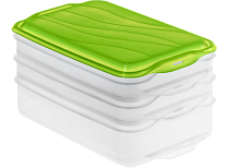 RONDO Набор контейнеров 3шт. пластик 1шт.-1,35л, 2шт.-0,75л прям