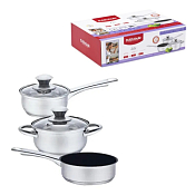 "Attribute" Набор посуды "Lily" 5пр. кастрюля 0,8л, ковш 0,5л, сковорода 14см