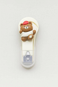 Маникюрные щипчики "Cute bear" цв.белый