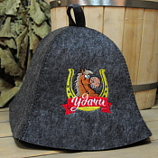 Шапка для сауны "Удачи"