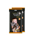 "Teddy Pets" Влажные салфетки для ухода за шерстью 25шт.