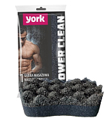 "YORK" Губка для тела "Black" 16,4х9,3х5 см