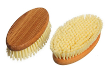 Щетка банная, искус. щетина, 16х8х1,6см