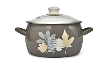 "Осенняя соната" Кастрюля глубокая со стекл. крышкой 2,4л