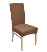 "QWERTY" Чехол на стул "Вельвет" цв.светло-коричневый