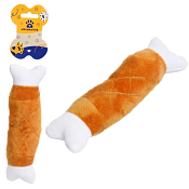 Игрушка для собаки "Косточка с мяском" 19см