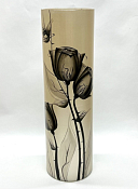 "Хрустальные розы" Ваза-цилиндр 40cм