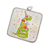 Прихватка "Вечеринка" 18х18см