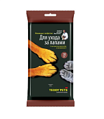 "Teddy Pets" Влажные салфетки для ухода за лапами, 60шт.