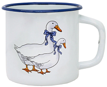 Кружка эмалированная "Гуси" 250мл