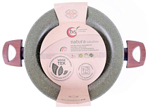 "TVS NATURA INDUCTION" Сотейник с ручками 24см, h 7см