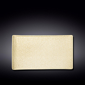 WILMAX SANDSTONE Тарелка прямоугольная 33,5х20,5см, цв.песочный