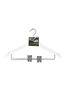 "Wood white" Вешалка деревянная с зажимами, Набор 2шт. 45х25см 66126FH