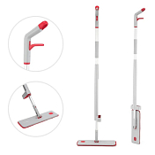 "Лоренцо" Швабра с распылителем, отжимом и насадкой из микрофибры 36х130см