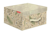 "HAUSMANN" Кофр для хранения "Herbarium" 30х30х16см, цв.бежевый