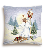 "Ангел Рождества" Наволочка декоративная 45х45см