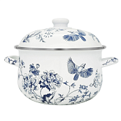 "VETTA" Флорал" Кастрюля эмалированная 2л, 18см, с индукционным дном