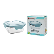 "Soft color" Контейнер стекло 0,52л квадр. 13х5,7х13,2см.