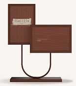 Фоторамка настольная "Classica" на 2 фото 10х15см, цв.коричневый