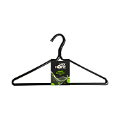 Н-р вешалок металл. с антискользящим покрытием 41х21см, 5шт., цв.черный