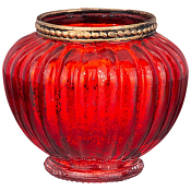 Подсвечник "Шарджа" 9,5см цв.красный