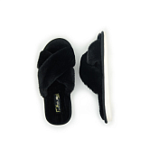 "Forio" Тапочки женские "Черный мех" размер 37-38