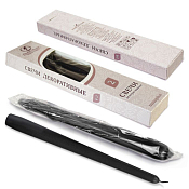 Набор свечей античных 2шт, 24,5см, цв.черный