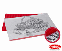 Полотенце кухонное "Harvest" 50х70см, цв. коралловый