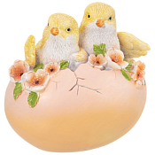 Фигурка "Цыплята и яйцо" 9,5х7,5х9,5см