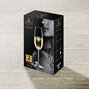 WILMAX Crystalline Набор бокалов для шампанского 2шт, 230мл