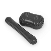 Набор дорожный: мыльница и футляр для зуб.щетки, цв.черный