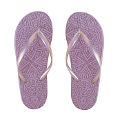 "Forio" Сланцы женские "Sunflowers" размер 38, цв.лиловый/перламутр