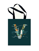 Сумка текстильная "Город V" 35х42см