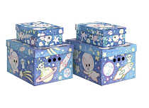 "VALIANT" ДОМАШНИЕ ЖИВОТНЫЕ Короб-раскраска стеллажный 4шт 25х33х18,5см, 16,5*25*9см