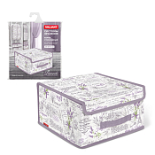 "VALIANT" LAVANDE Короб стеллажный с крышкой на магните 28х30х16см