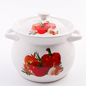 Кастрюля керамическая "Овощи" 1,8л