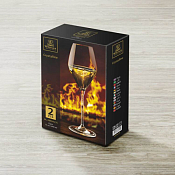 WILMAX Crystalline Набор бокалов для вина 2шт, 440мл, в п.у.