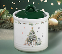 "Приближение чуда" Банка для хранения 150мл, цв.белый