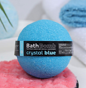 Бурлящий шар для ванны с шиммером "Crystal Blue" 120гр.
