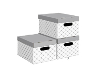 "VALIANT" Набор коробов "Декор" 3шт, 25х33х18,5см
