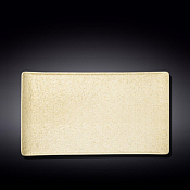 WILMAX SANDSTONE Тарелка прямоугольная 38х24,5см, цв.песочный