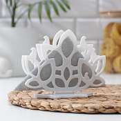 "Verona" Салфетница 13,9х5,8х10,5см, цв.белый