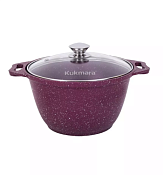 "KUKMARA"Trendy style mystery" Кастрюля со стекл.крышкой 4л, с АПП