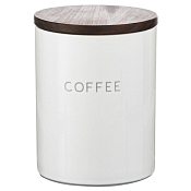 "Smart Solutions" Coffee" Банка для хранения 0,65л, 10х13см цв.белый