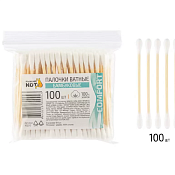 Набор ватных палочек, бамбуковые 100шт