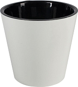 "London" Горшок для цветов на колесиках d=32cм 15,7л цв.белый