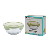 "Soft color" Контейнер стекло 0,39л кругл. 15х5,2см.