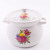 Кастрюля керамическая "Цветы" 1,8л